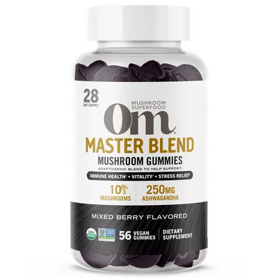 Master Blend Mushroom Gummies 56 ct by Om Mushroom