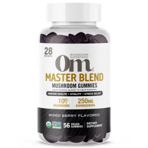 Master Blend Mushroom Gummies 56 ct by Om Mushroom