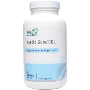 Mastic Gum/DGL 60 chew wafers by Klaire Labs/SFI Health