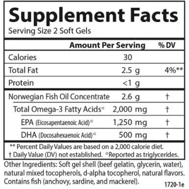 Maximum Omega 2000 90 softgels by Carlson Labs