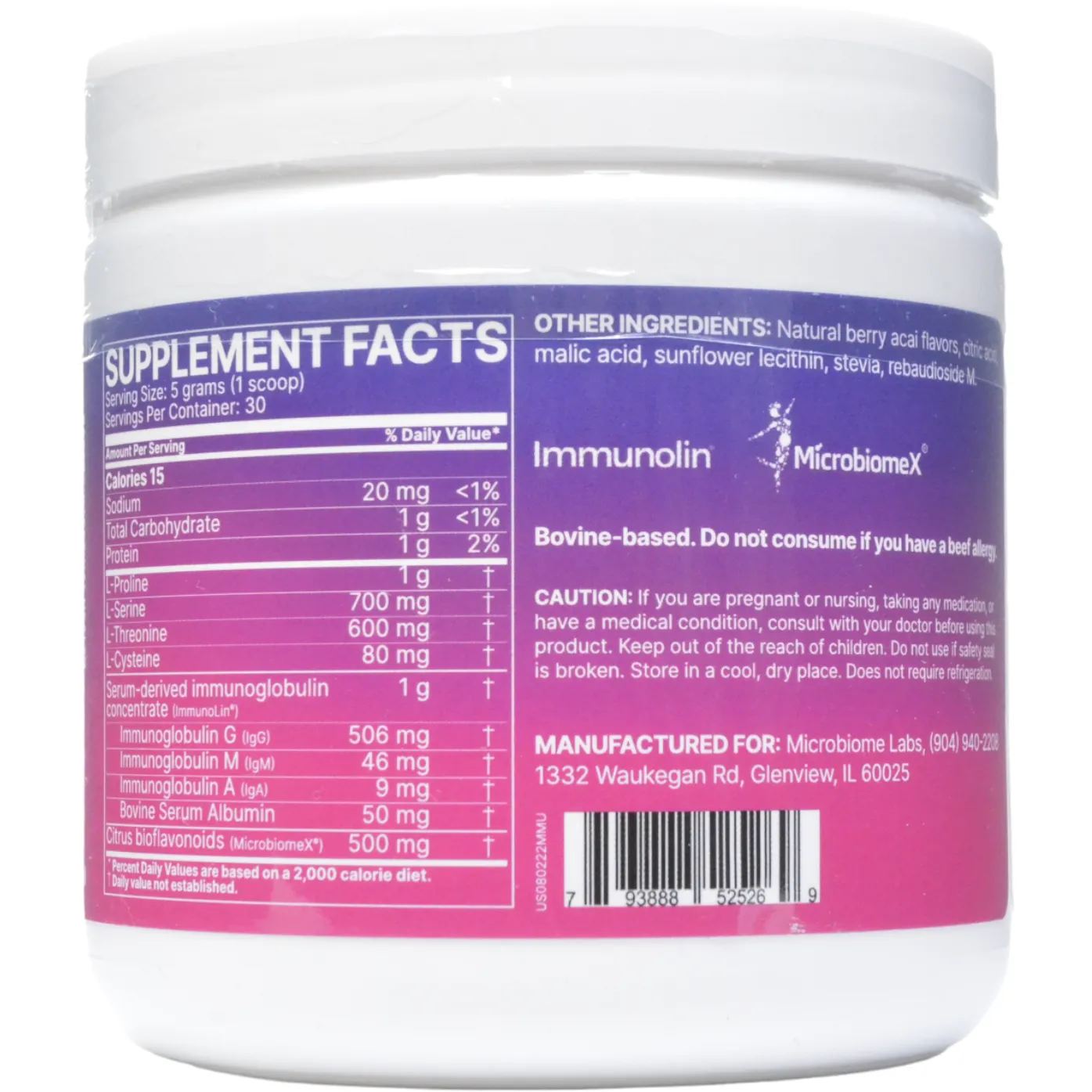 MegaMucosa Powder by Microbiome Labs