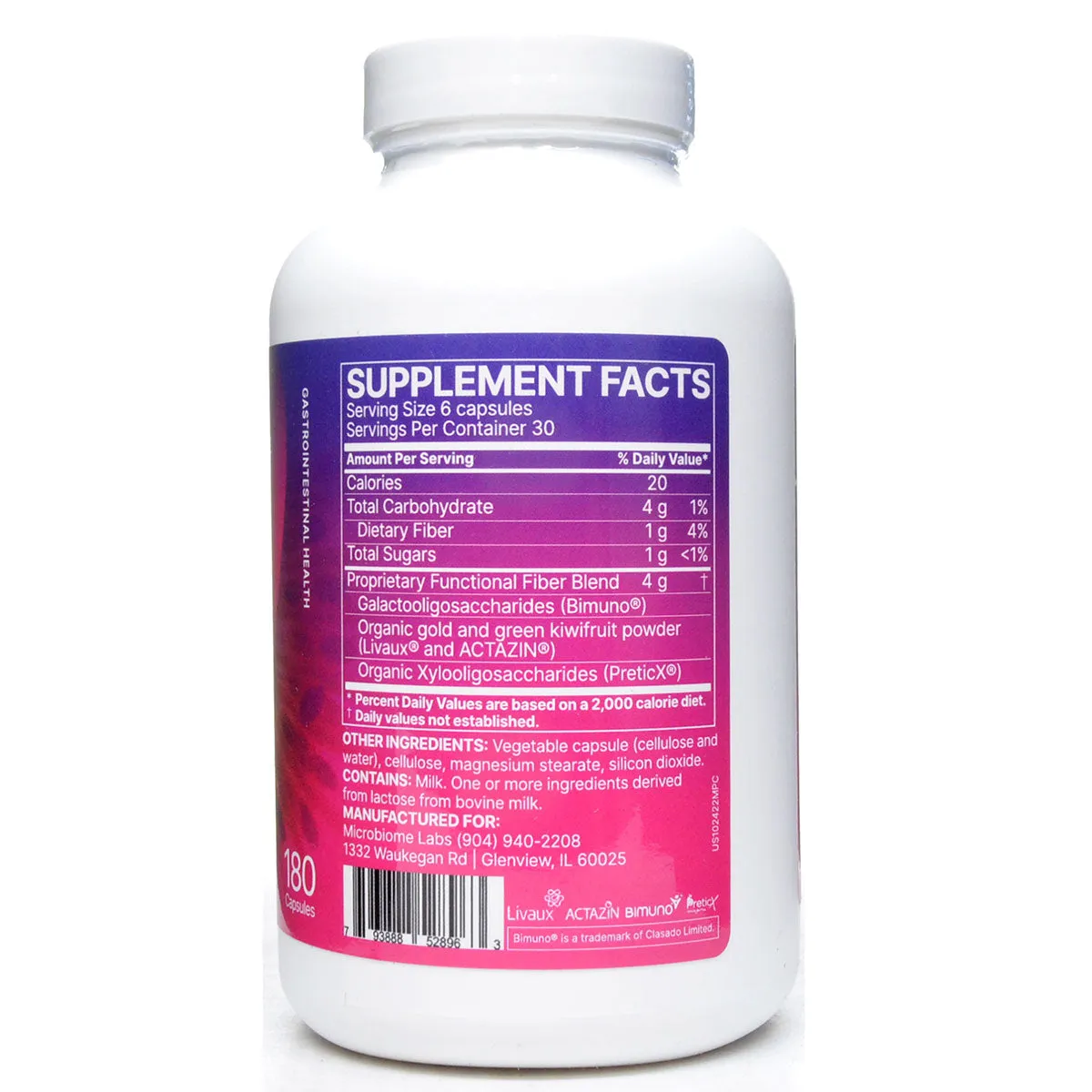 MegaPre 180 capsules by Microbiome Labs