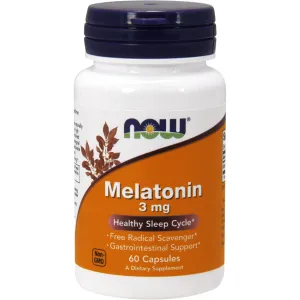 Melatonin 3 mg 60 caps by NOW