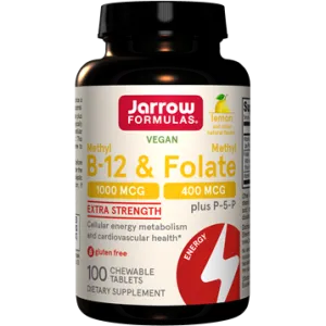 Methyl B-12 & Methyl Folate 100 chewable tabs by Jarrow Formulas
