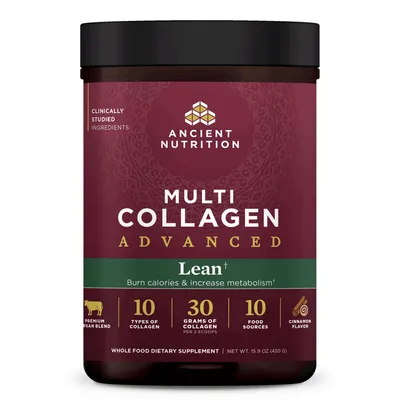 Multi Collagen Advanced Lean Cinnamon 15.9 oz by Ancient Nutrition