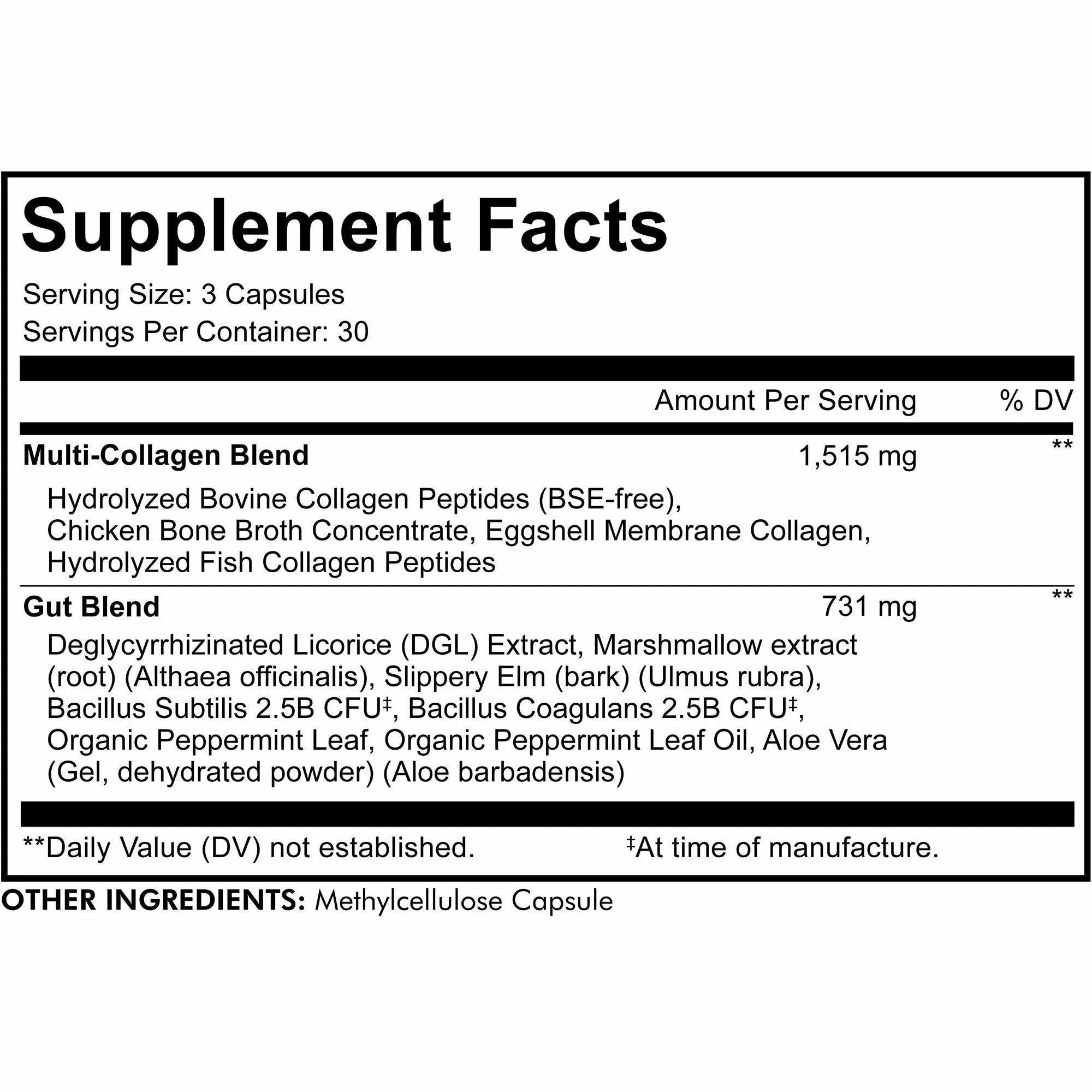 Multi Collagen Gut Blend 90 caps by CodeAge