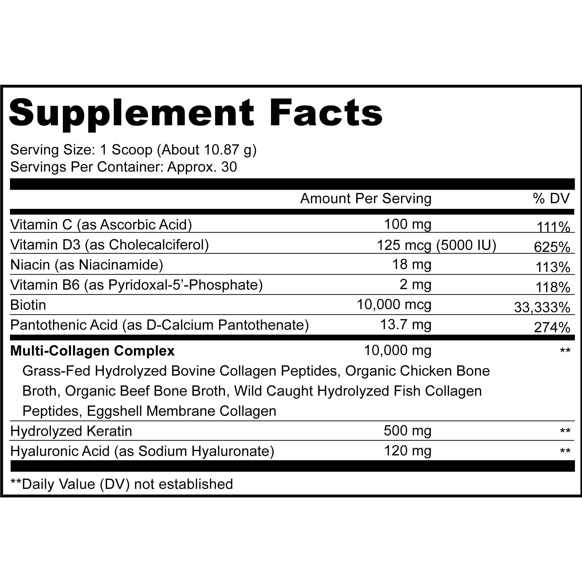 Multi Collagen Powder Platinum 11.5 oz by CodeAge