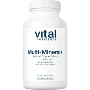 Multi Minerals Citrate No Cu/F 120 caps by Vital Nutrients