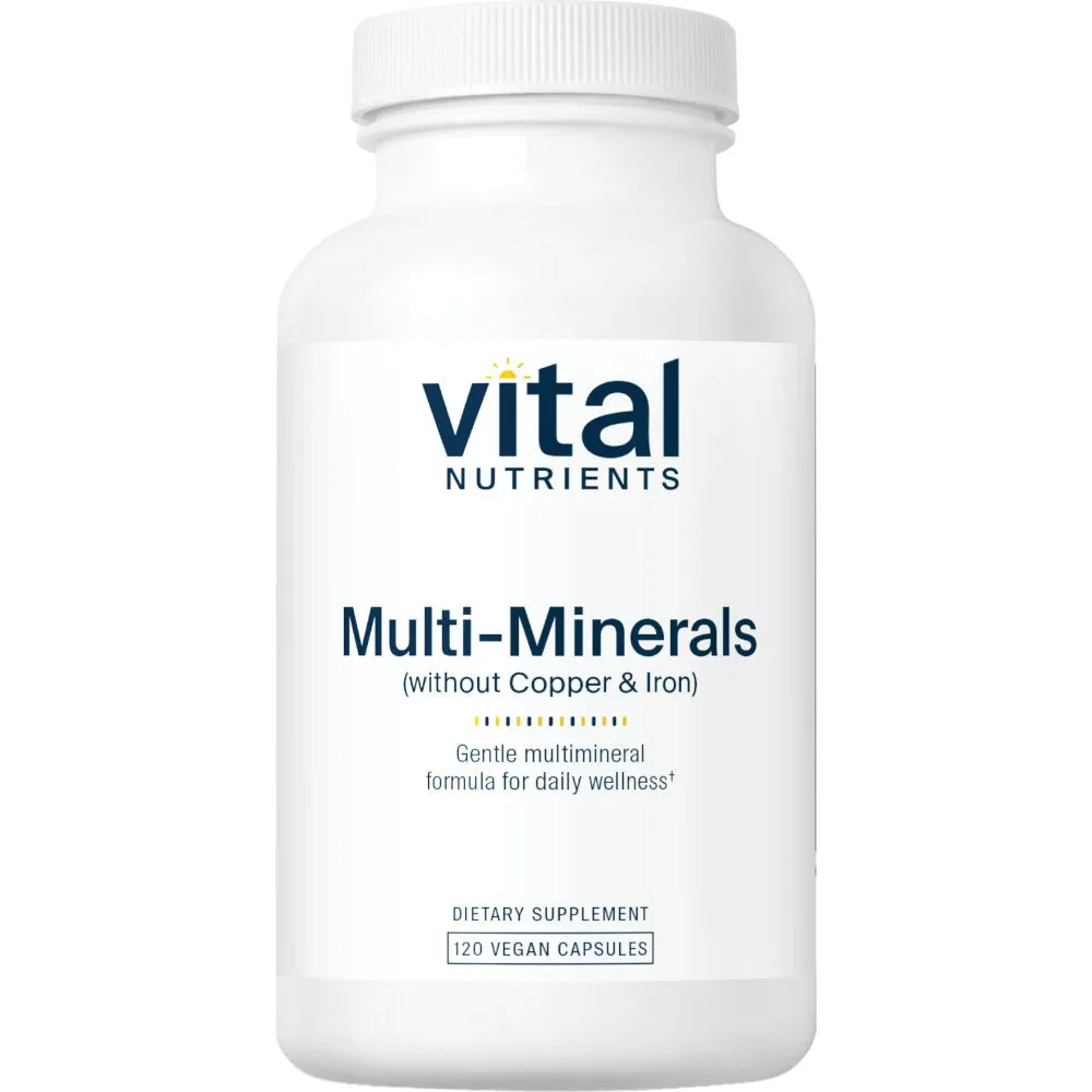 Multi Minerals Citrate No Cu/F 120 caps by Vital Nutrients