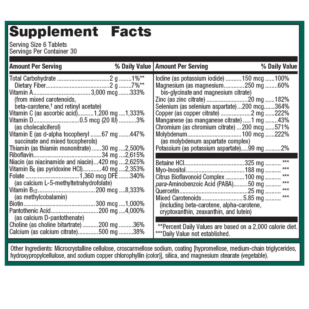 Multigenics Multivitamin 180 Tablets by Metagenics