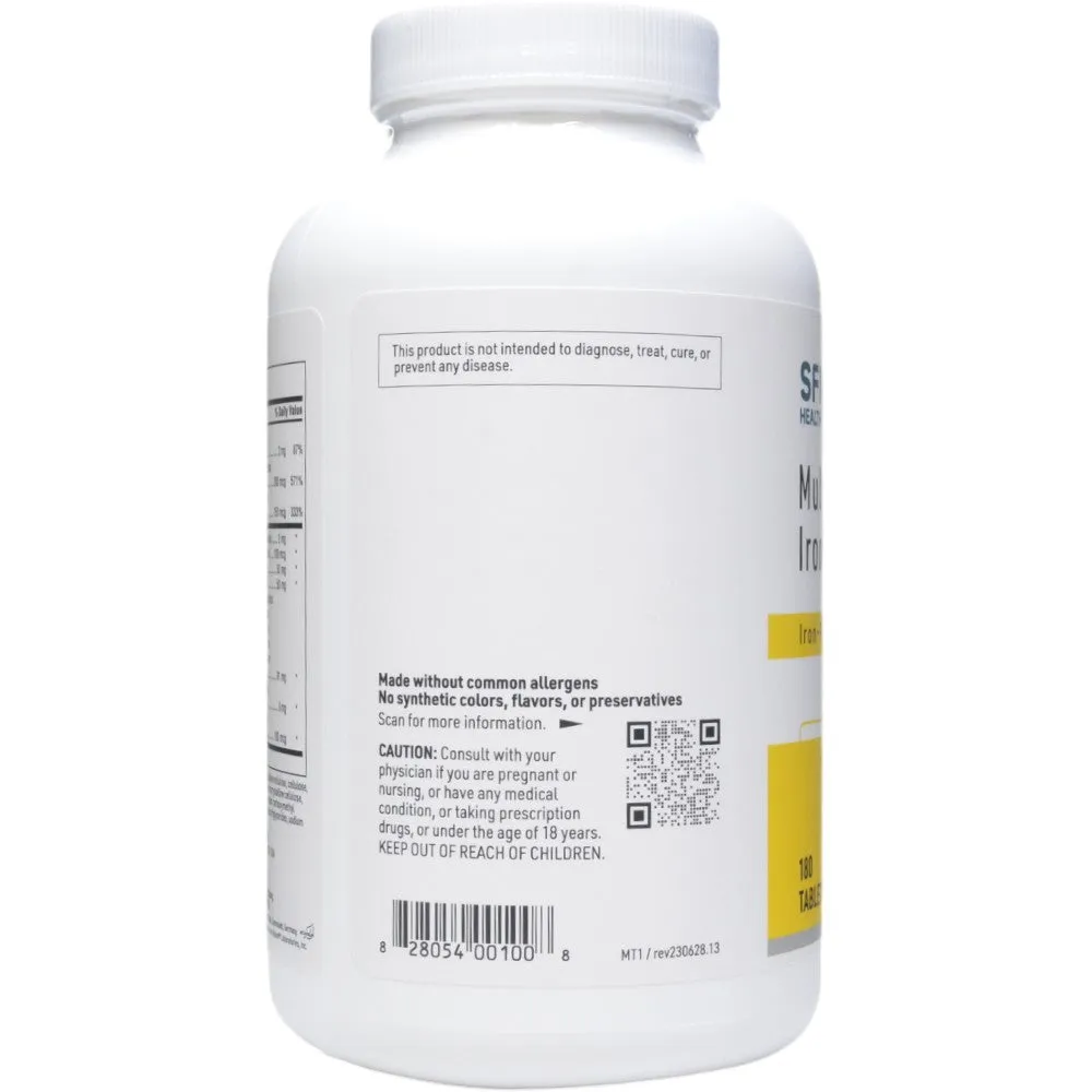 MultiThera 1 Iron-Free 180 tabs By Klaire Labs/SFI Health
