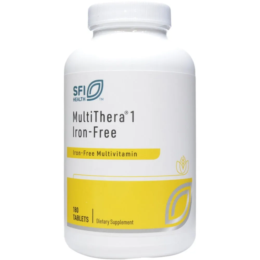 MultiThera 1 Iron-Free 180 tabs By Klaire Labs/SFI Health