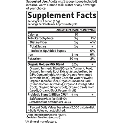 MyKind Organics Golden Milk 30 servings by Garden Of Life