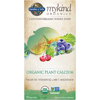 mykind Organics Plant Calcium 180 tabs By Garden Of Life