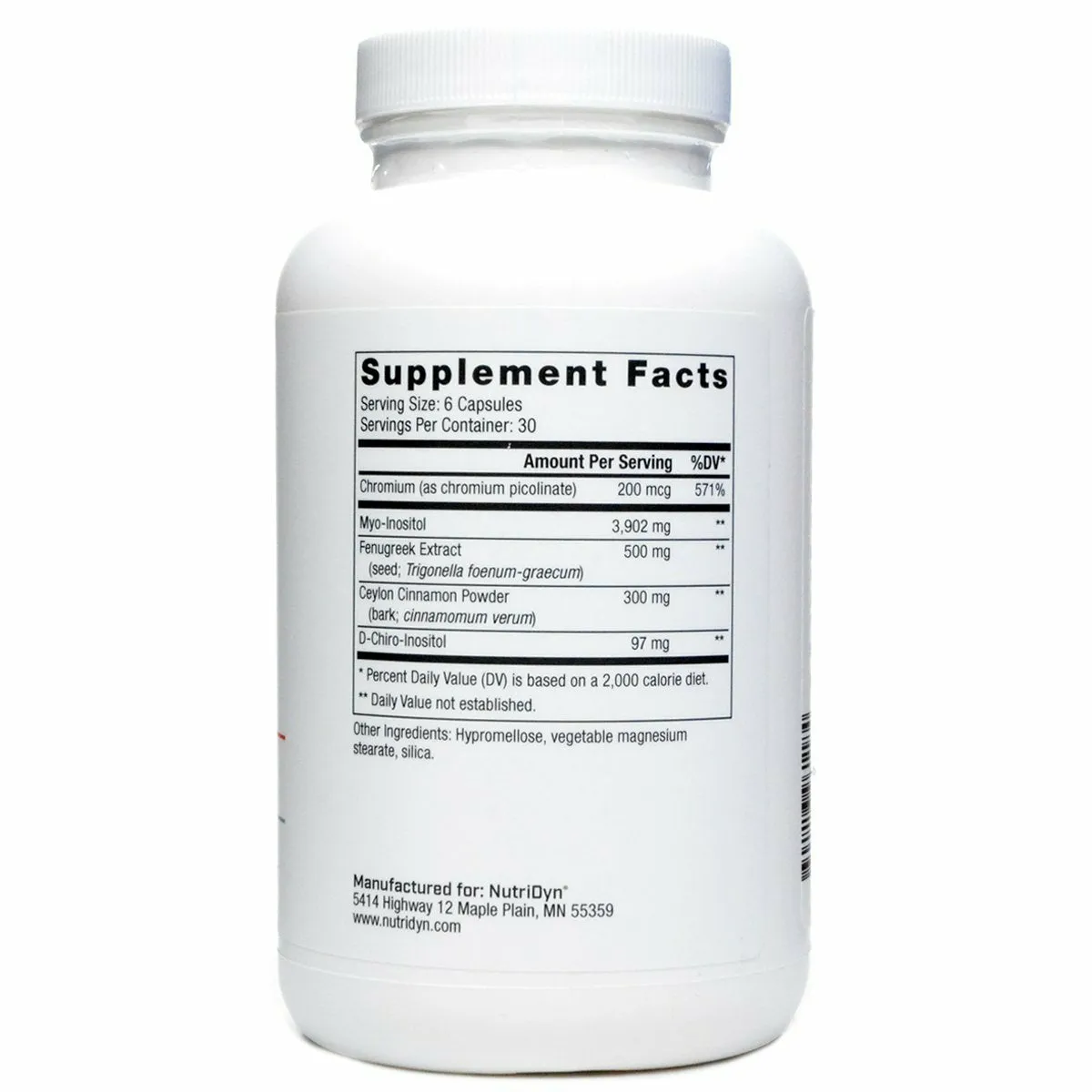 Myo-Inositol Complex 180 caps by Nutri-Dyn