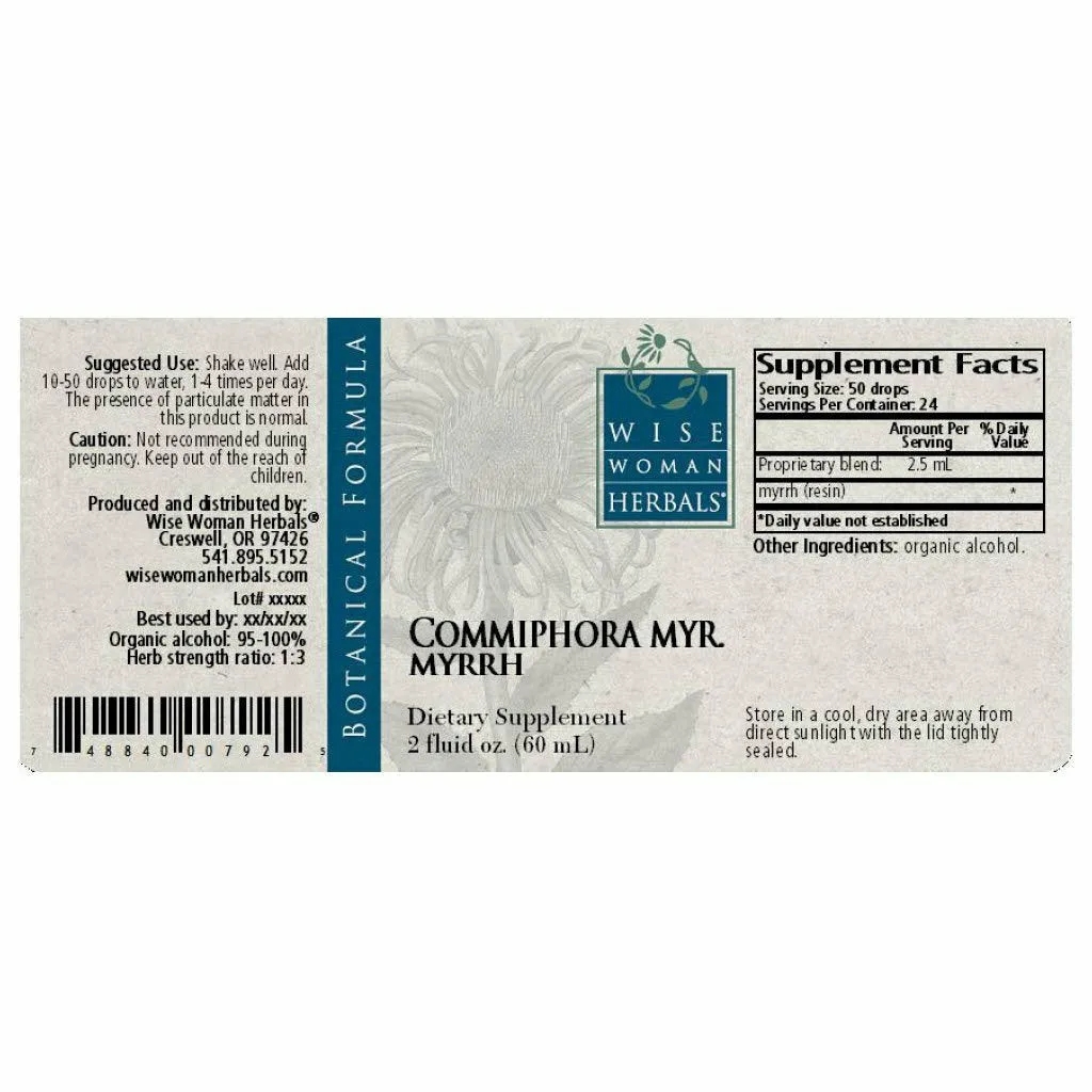 Myrrh (Commiphora myrrha) 2 oz by Wise Woman Herbals