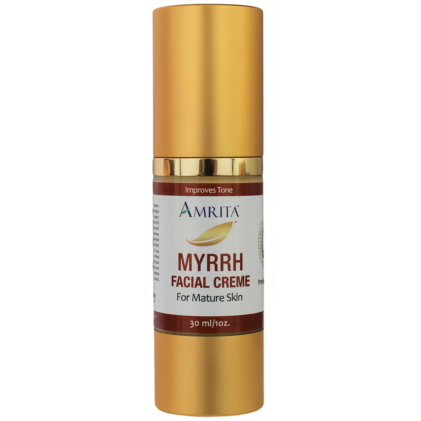Myrrh Facial Creme for Mature Skin 1oz by Amrita Aromatherapy