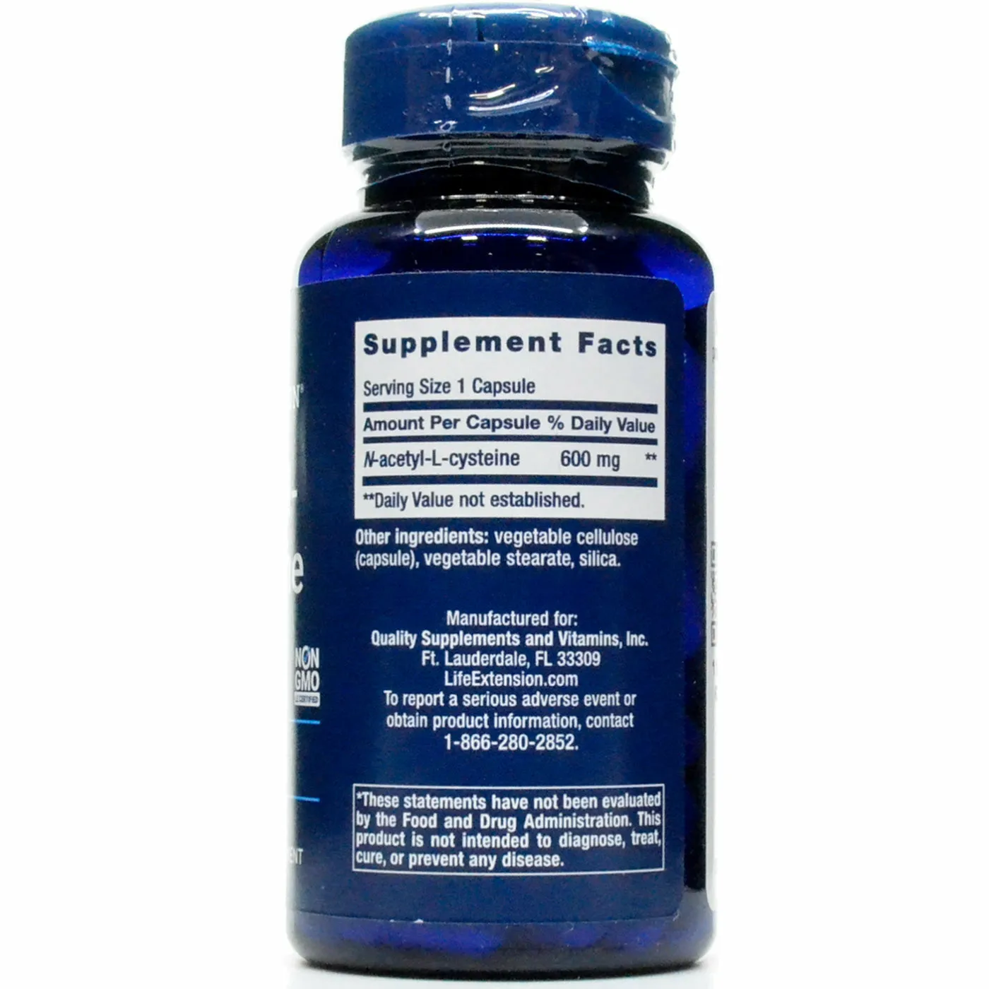 N-Acetyl-L-Cysteine 600 mg 60 vegcaps by Life Extension