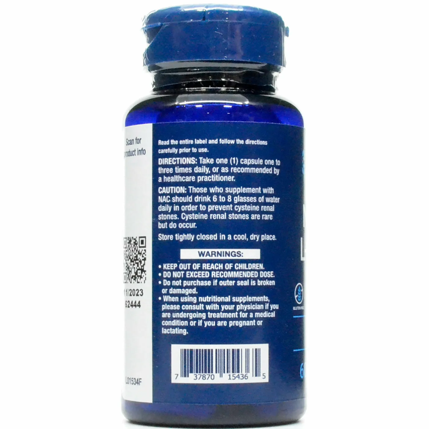 N-Acetyl-L-Cysteine 600 mg 60 vegcaps by Life Extension