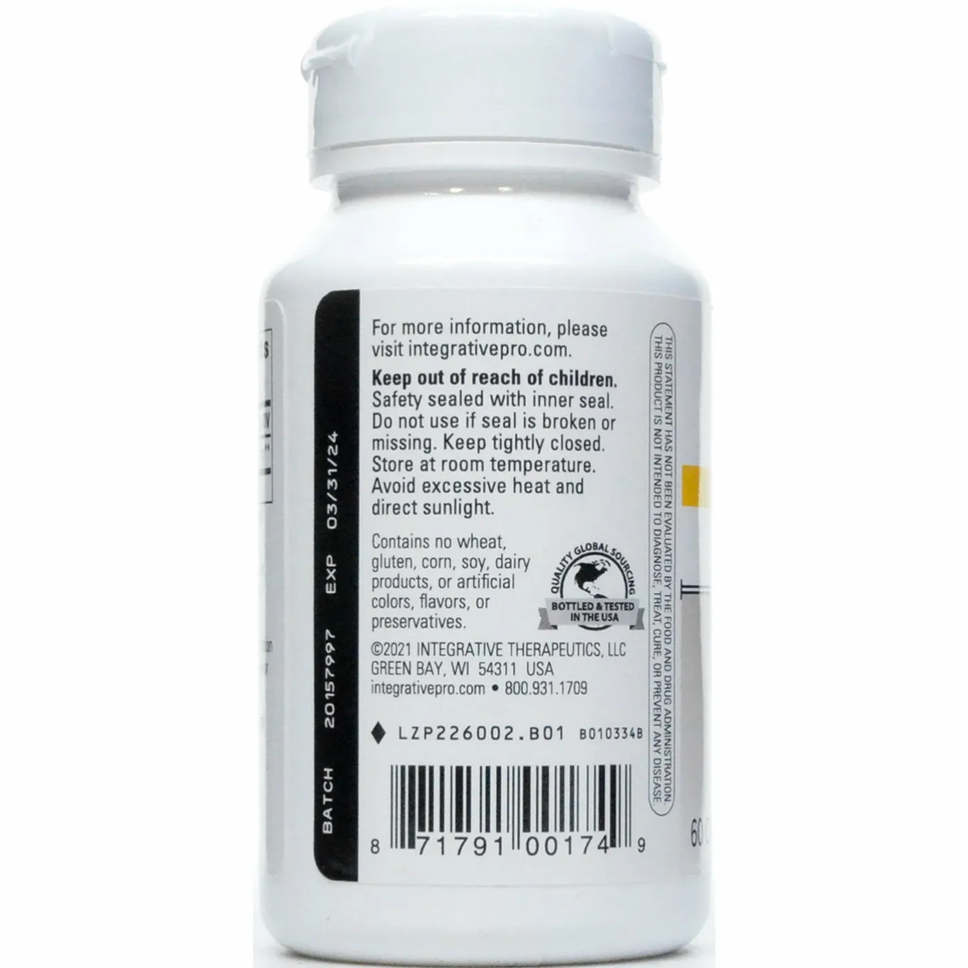 NAC 600 mg 60 caps by Integrative Therapeutics