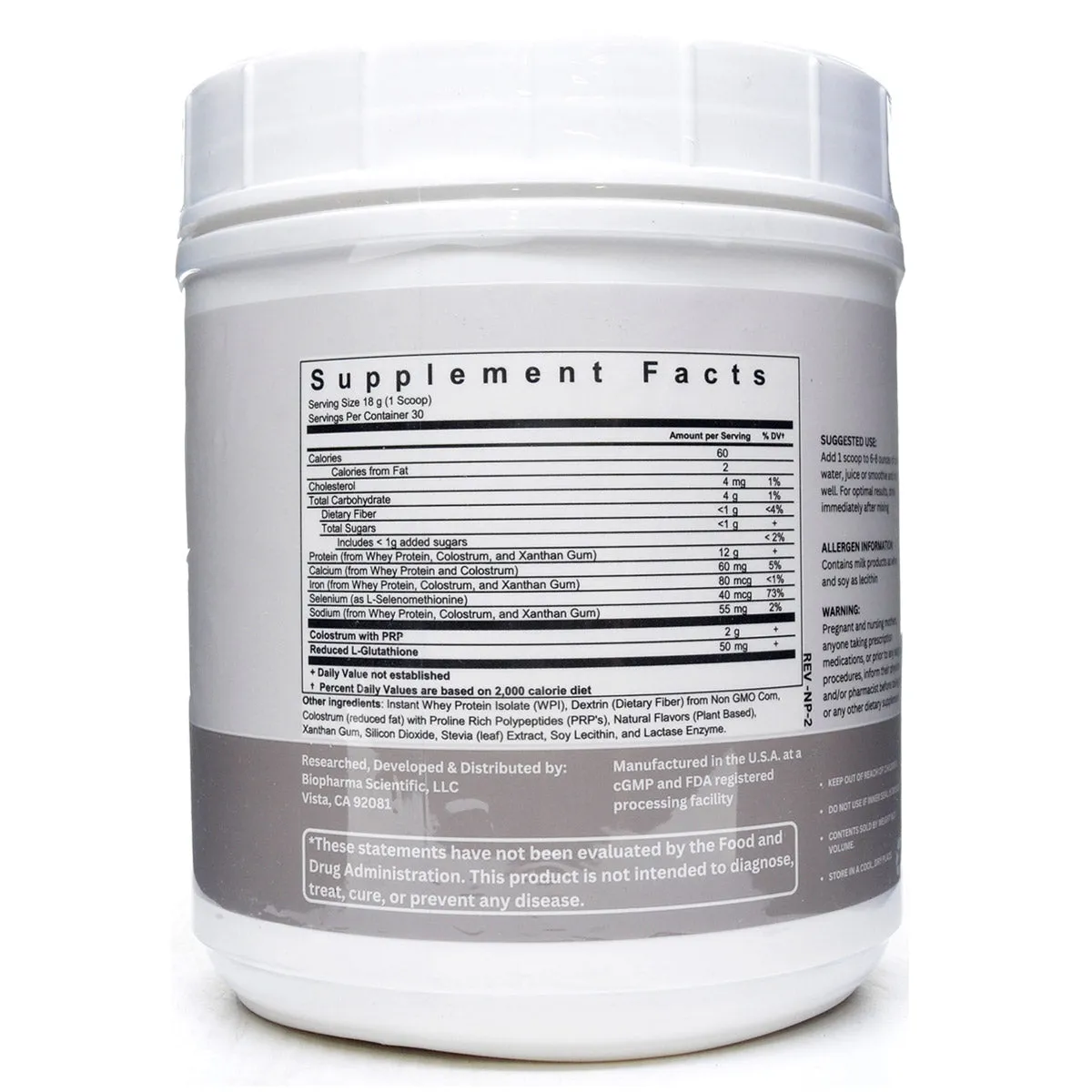 Nanopro PRP Immune 1.2 lb by BioPharma Scientific