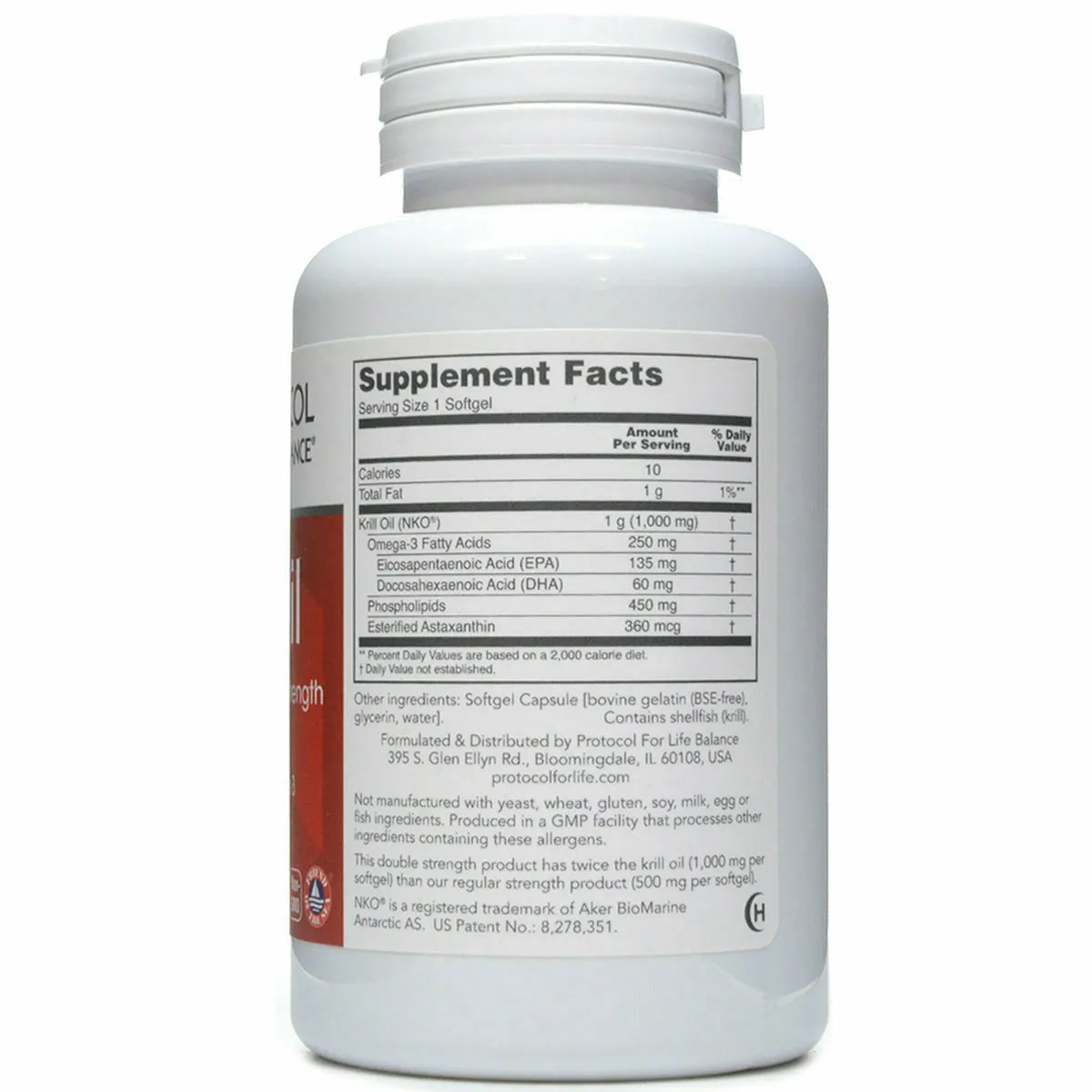 Neptune Krill Oil 1000 mg 60 softgels by Protocol For Life Balance