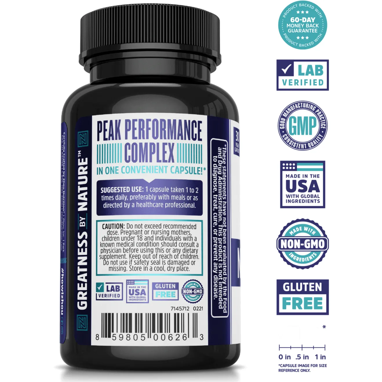 Neuro-Peak 30 caps By ZHOU Nutrition