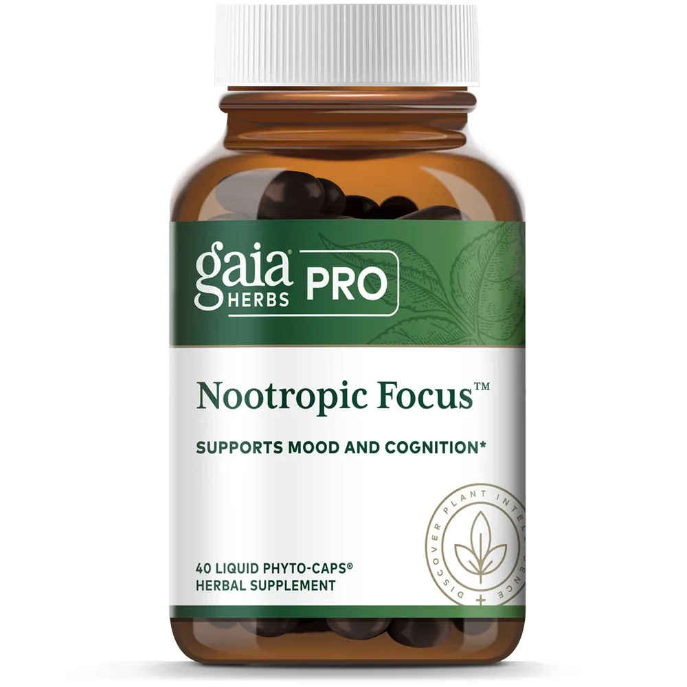 Nootropic Focus 40 Liquid Phyto-Caps by Gaia Herbs