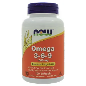Omega 3-6-9 1000 mg 100 softgels by NOW