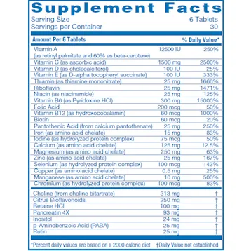 Optivite P.M.T. 180 tabs by Allergy Research Group (formerly Optimox)