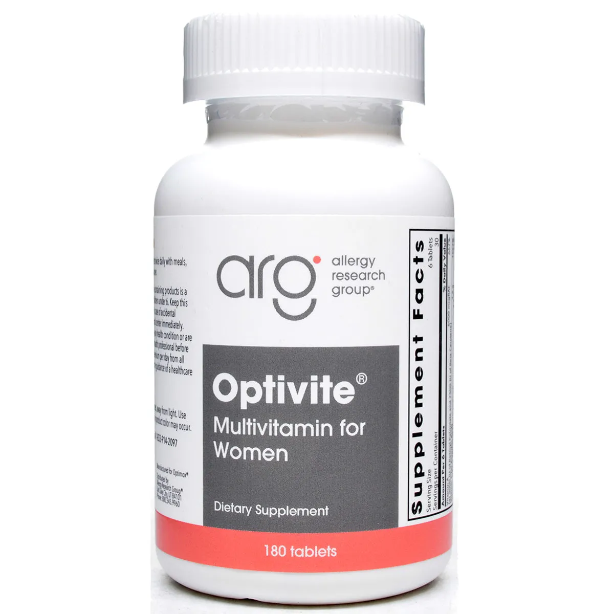 Optivite P.M.T. 180 tabs by Allergy Research Group (formerly Optimox)