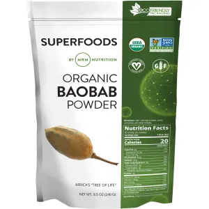 Organic Baobab Fruit Powder 8.5 oz by Metabolic Response Modifier