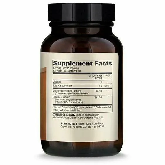 Organic Fermented Turmeric 60 caps by Dr. Mercola