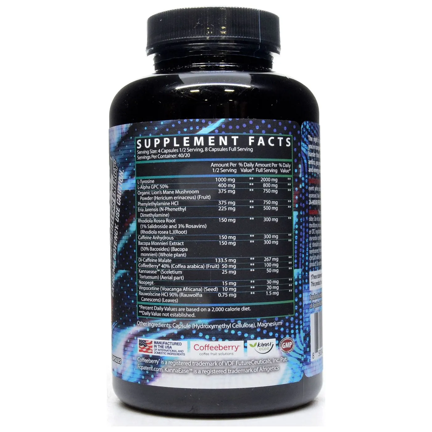 Overtime Nootropic Stim Energy 160 caps by Apollon Nutrition