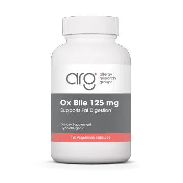 Ox Bile 125 mg 180 vcaps by Allergy Research Group