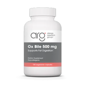 Ox Bile 500 mg 100 caps by Allergy Research Group