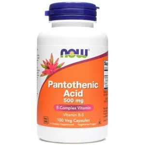 Pantothenic Acid 500 mg 100 caps by NOW