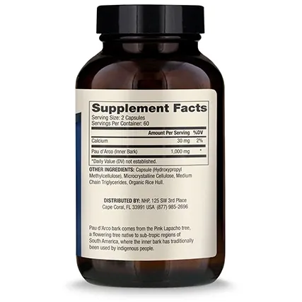 Pau D'Arco 1.000 mg 120 caps by Dr. Mercola