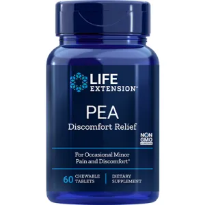 PEA Discomfort Relief 60 chewable tabs by Life Extension