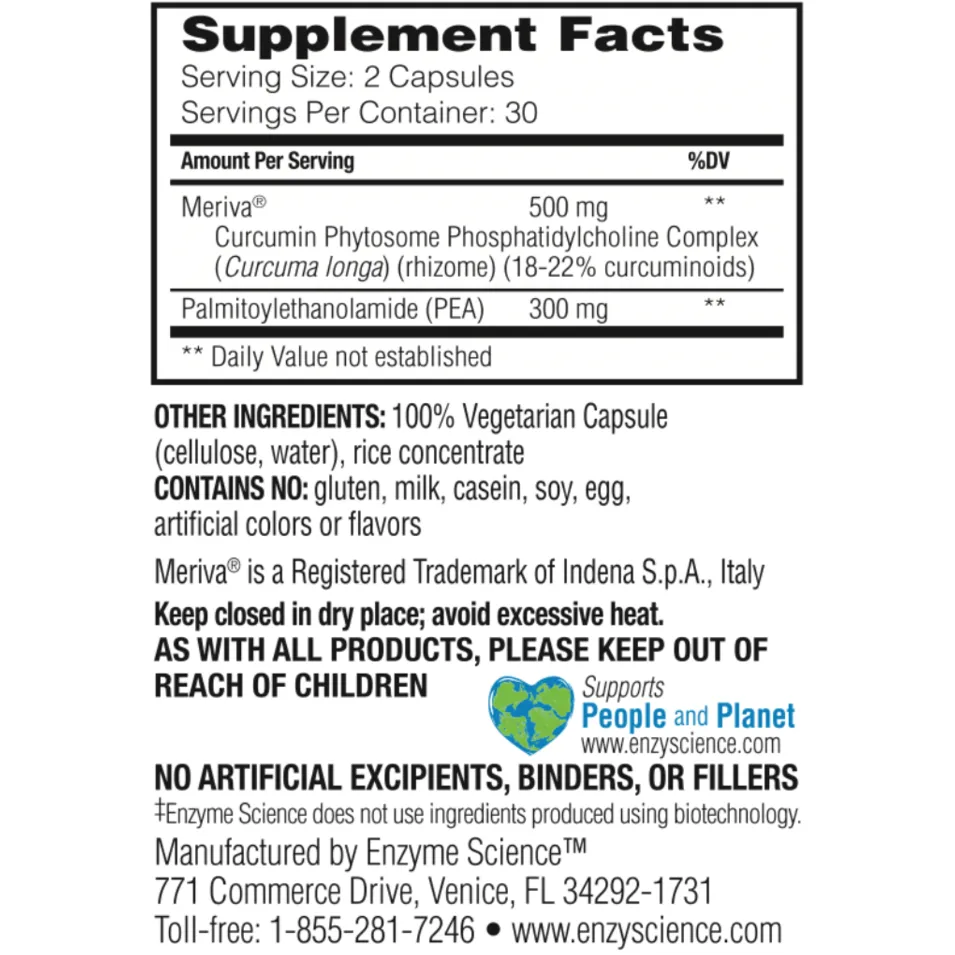 (PEA)  With Meriva Curcumin By Enzyme Science