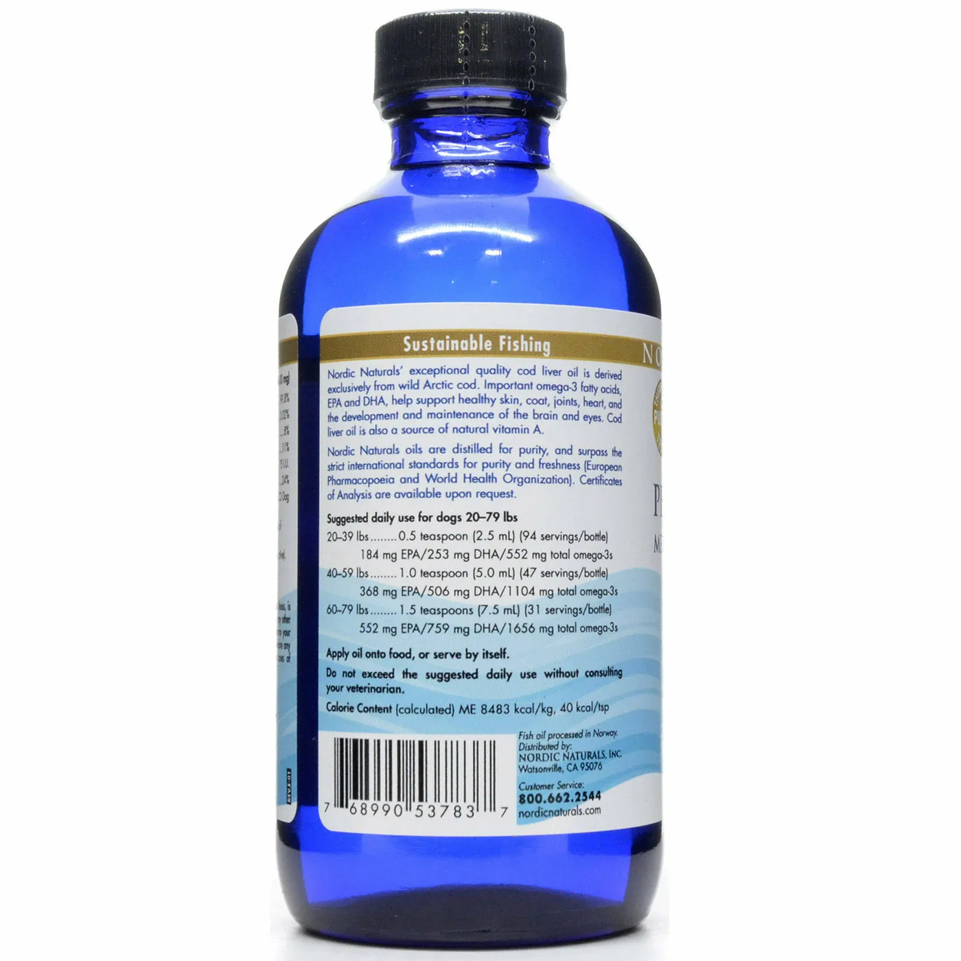 Pet Cod Liver Oil 8 oz by Nordic Naturals