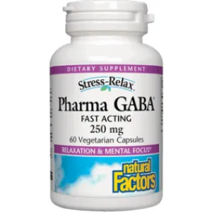 Pharma Gaba 250 mg 60 vegcaps By Natural Factors