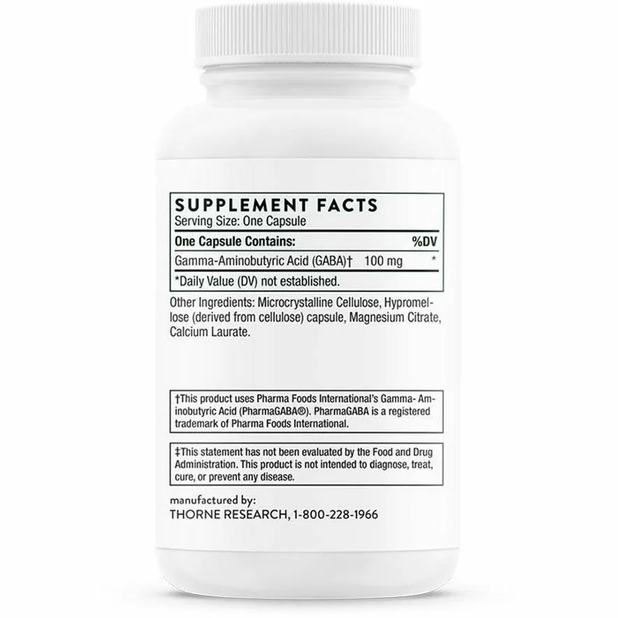 PharmaGaba-100 60 Capsules by Thorne Research