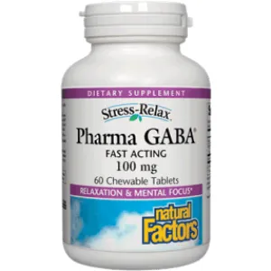 PharmaGABA 60 chew by Natural Factors