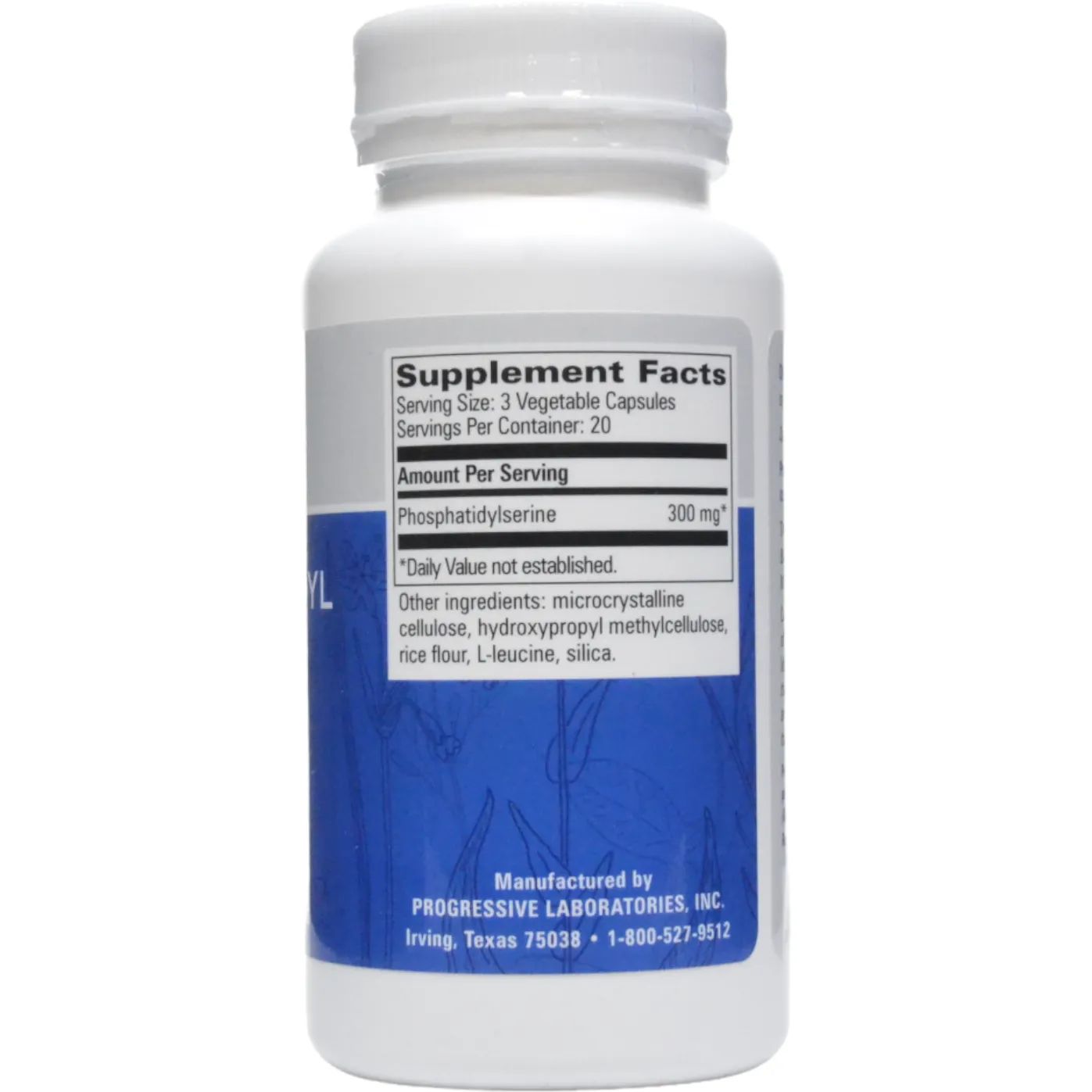 Phosphatidyl Serine 60 vcaps by Progressive Labs