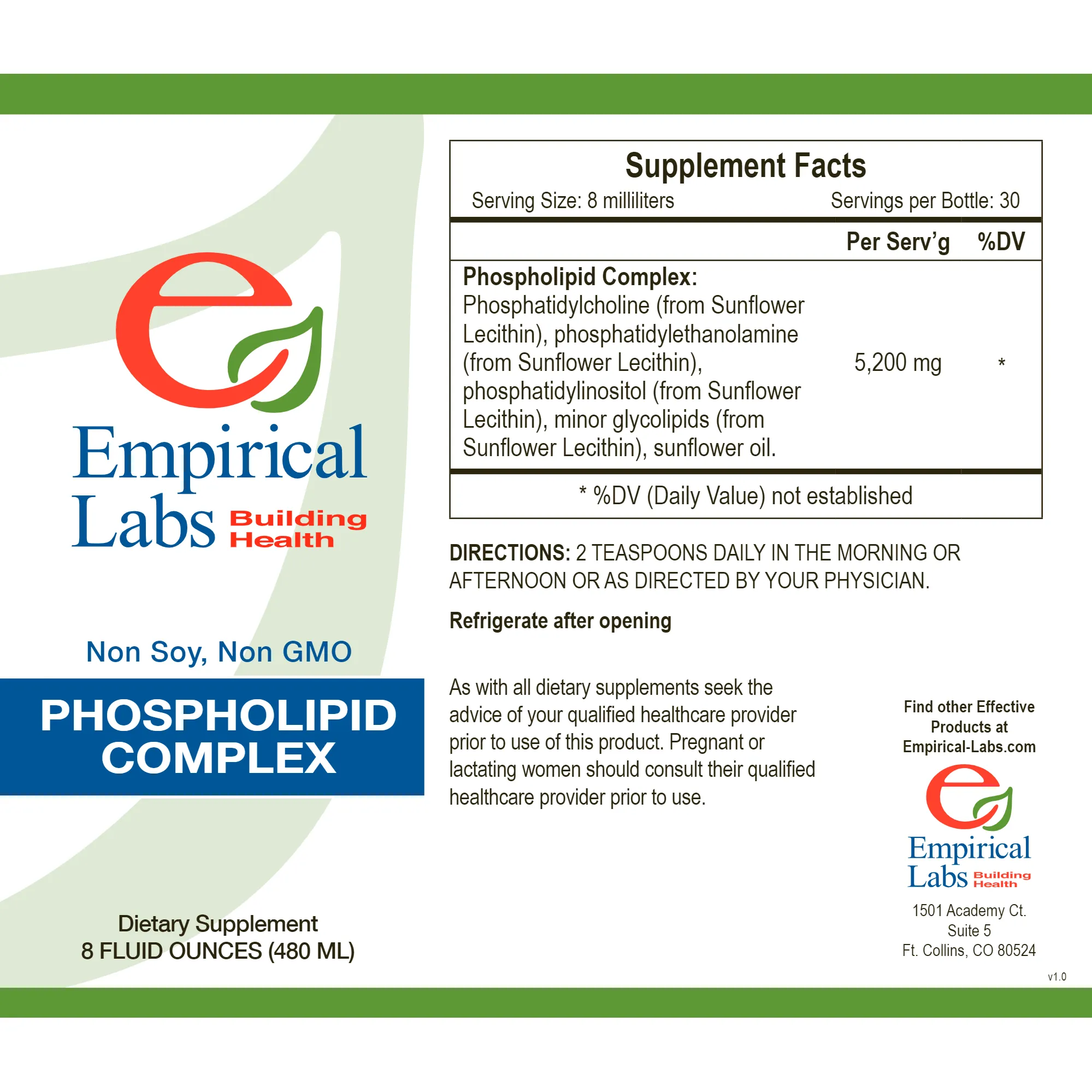 Phospholipid Complex PC 5200 8 oz by Empirical Labs