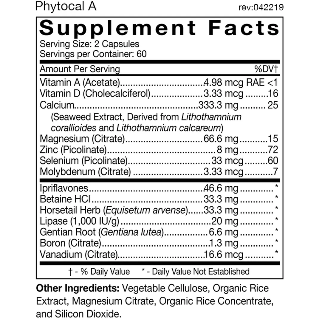 Phytocal 120 caps by D'Adamo Personalized Nutrition