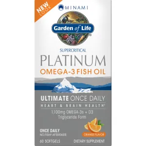 Platinum Omega 3 Fish Oil Or 60 softgels by Garden Of Life