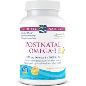 Postnatal Omega-3 60 softgels By Nordic Naturals