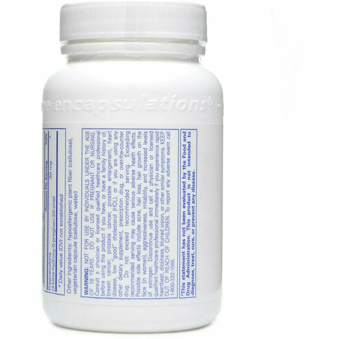 Pregnenolone 30 mg by Pure Encapsulations